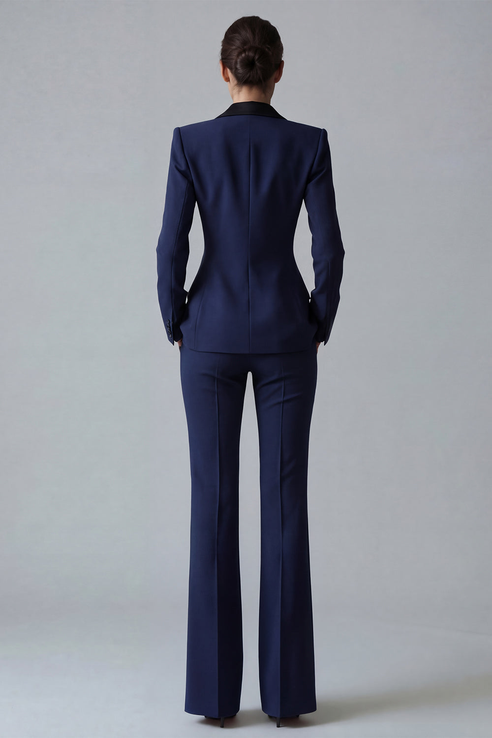 Dark Green Peaked Lapel 2 Piece Classic Women Suits