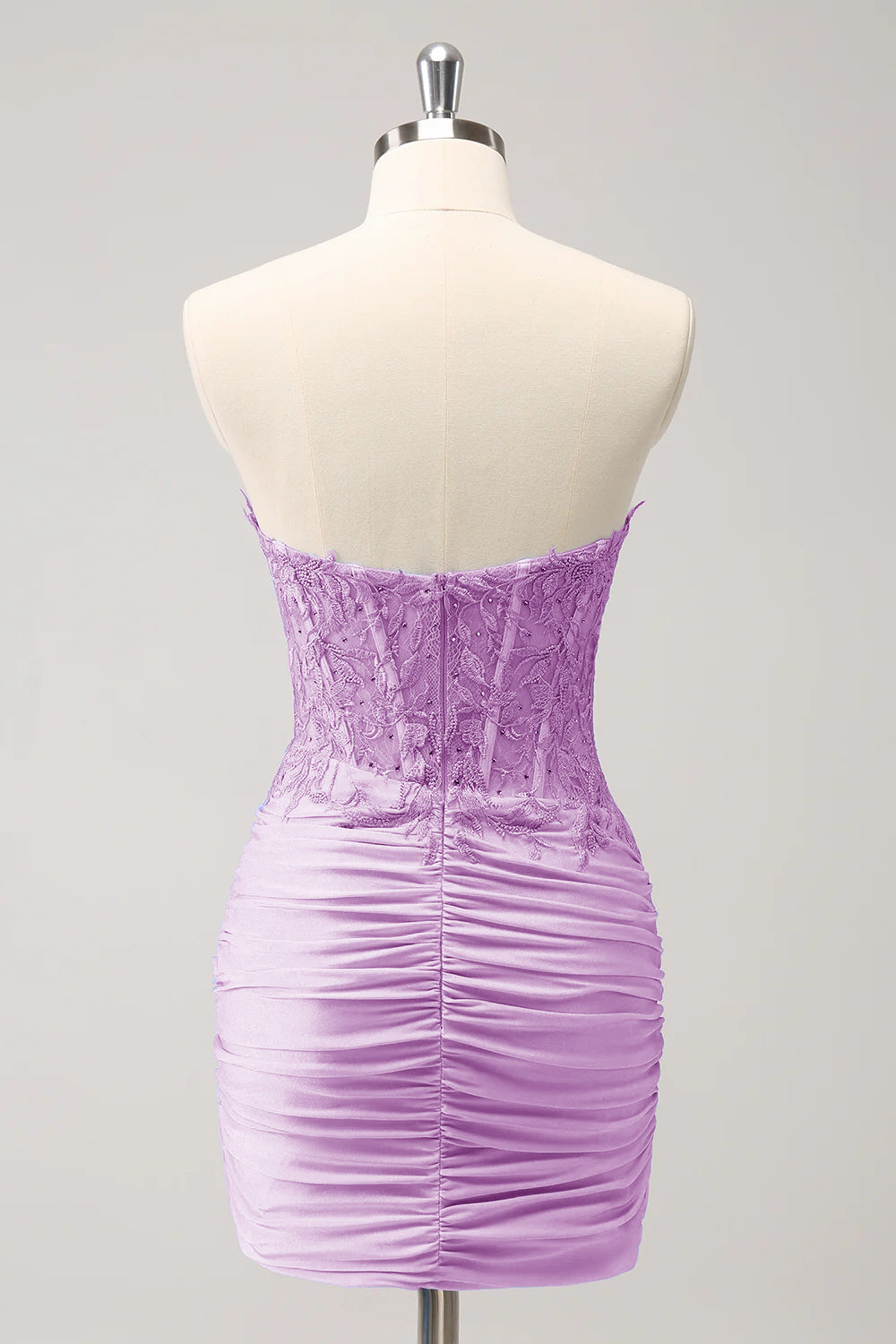 Fuchsia Sweetheart Corset Tight Homecoming Dress with Beading